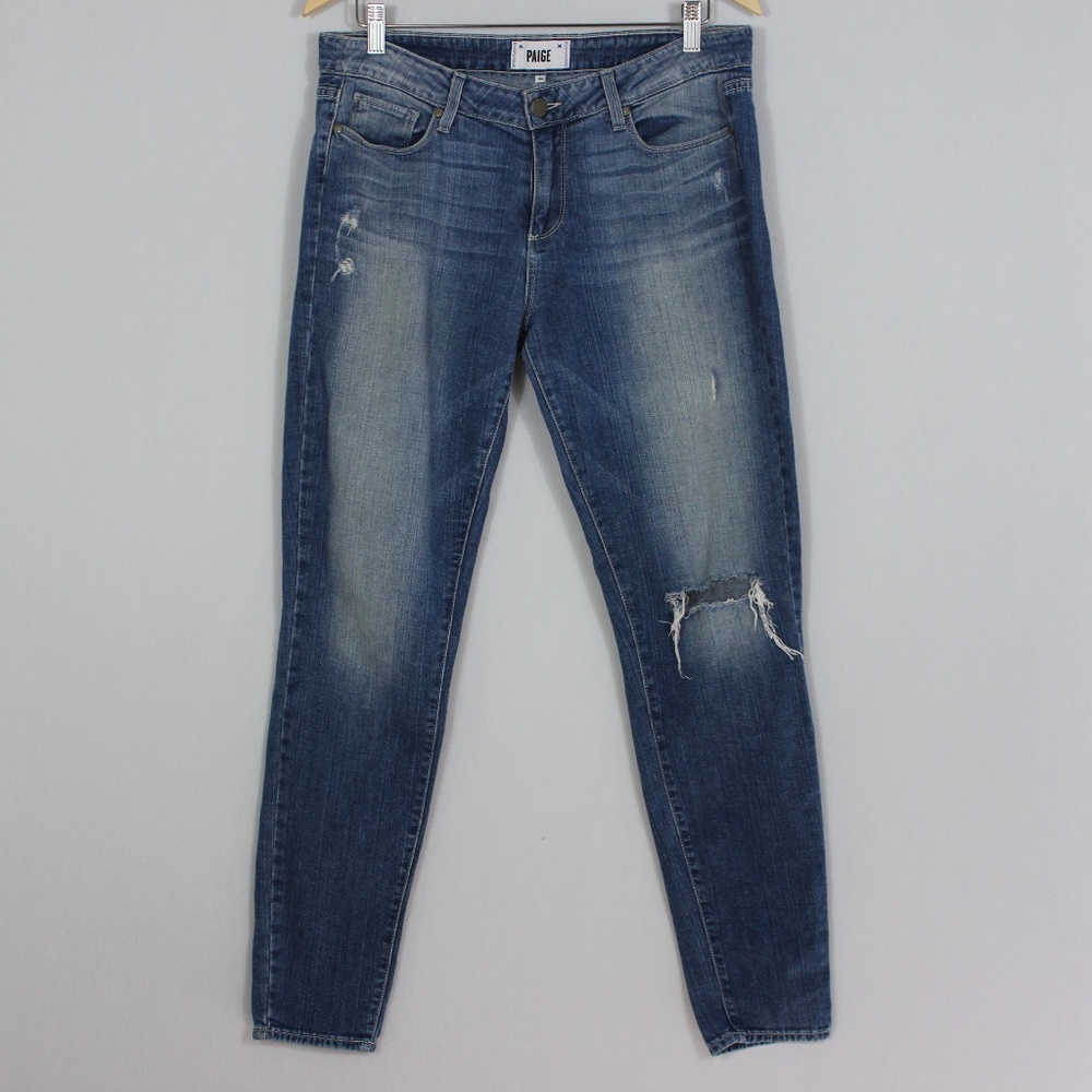 PAIGE | Verdugo Ultra Skinny Distressed Jeans 31